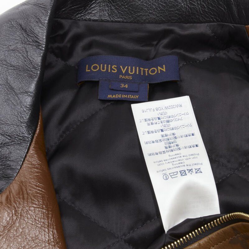 Louis Vuitton LOUIS VUITTON 2022 Tattoo Monogram cropped calfskin leather biker jacket FR43 XS Size XS / US 0-2 / IT 36-38 - 11 Thumbnail