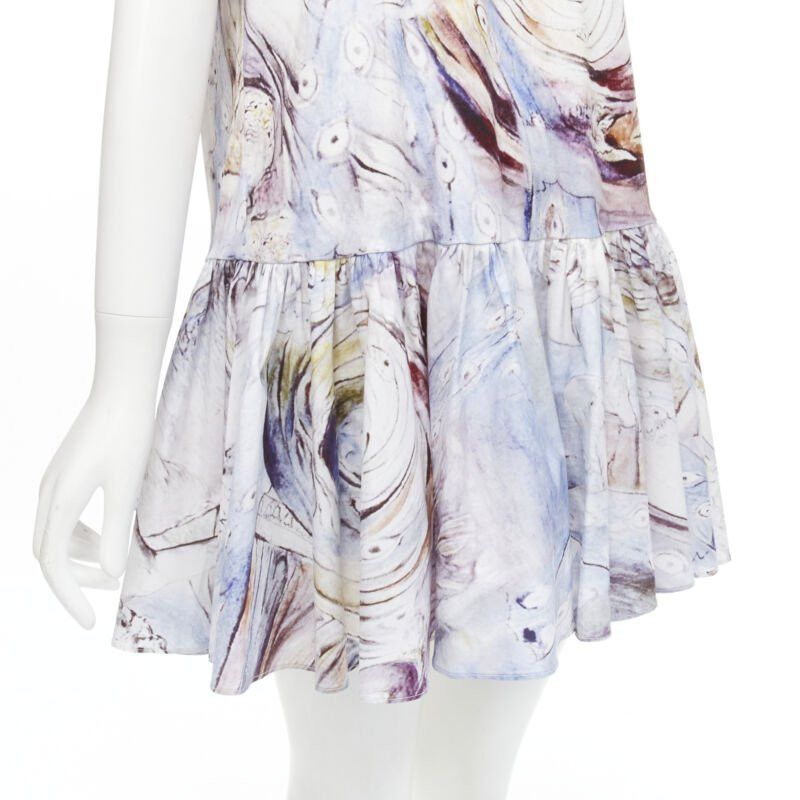 Alexander McQueen ALEXANDER MCQUEEN 2021 William Blake Dante ruffle frill mini dress IT38 M Size XS / US 0-2 / IT 36-38 - 9 Thumbnail