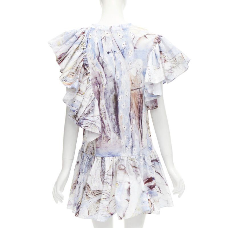 Alexander McQueen ALEXANDER MCQUEEN 2021 William Blake Dante ruffle frill mini dress IT38 M Size XS / US 0-2 / IT 36-38 - 6 Thumbnail