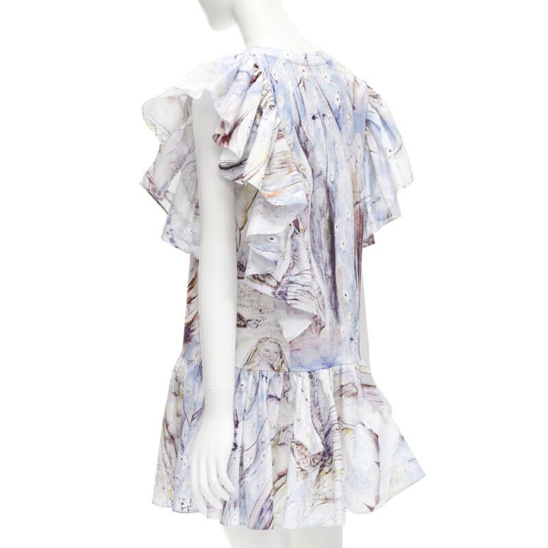 Alexander McQueen ALEXANDER MCQUEEN 2021 William Blake Dante ruffle frill mini dress IT38 M Size XS / US 0-2 / IT 36-38 - 5 Thumbnail
