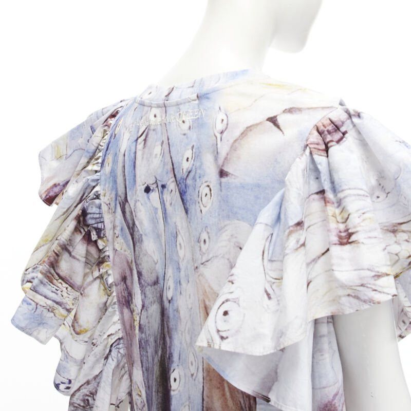 Alexander McQueen ALEXANDER MCQUEEN 2021 William Blake Dante ruffle frill mini dress IT38 M Size XS / US 0-2 / IT 36-38 - 8 Thumbnail