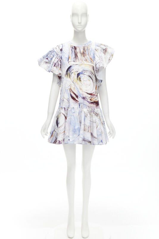 Alexander McQueen ALEXANDER MCQUEEN 2021 William Blake Dante ruffle frill mini dress IT38 M Size XS / US 0-2 / IT 36-38 - 11 Thumbnail