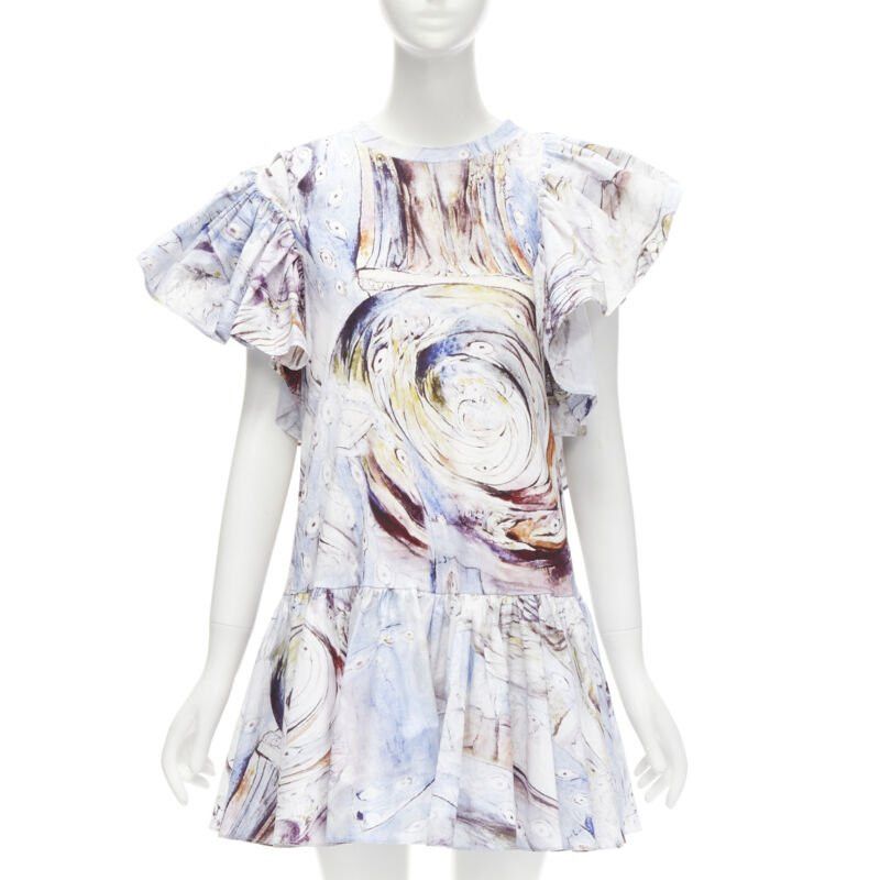 Alexander McQueen ALEXANDER MCQUEEN 2021 William Blake Dante ruffle frill mini dress IT38 M Size XS / US 0-2 / IT 36-38 - 3 Thumbnail