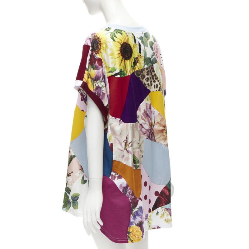 Dolce & Gabbana DOLCE GABBANA 2021 Sicilian Patchwork cap sleeve cotton casual dress IT38 XS Size XS / US 0-2 / IT 36-38 - 6 Thumbnail