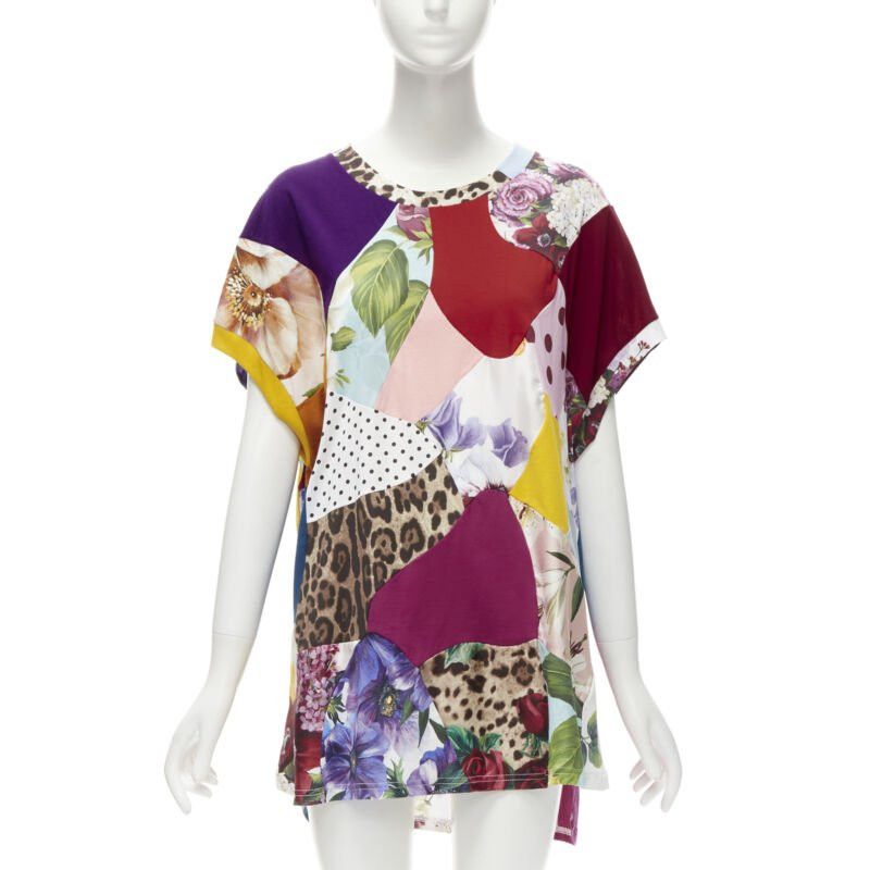 Dolce & Gabbana DOLCE GABBANA 2021 Sicilian Patchwork cap sleeve cotton casual dress IT38 XS Size XS / US 0-2 / IT 36-38 - 3 Thumbnail