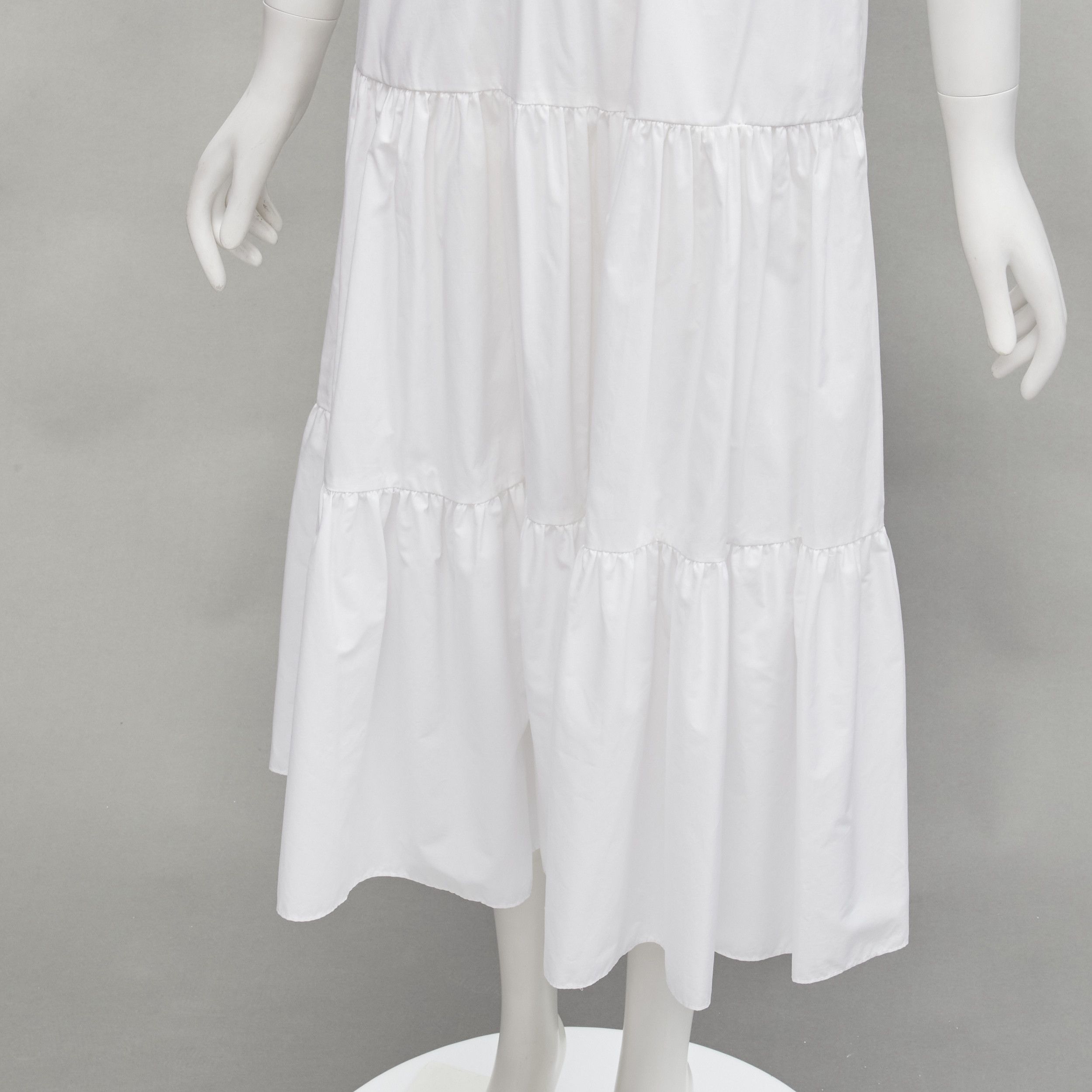 Philosophy di Lorenzo Serafini new PHILOSOPHY 2019 white butterfly ruffle sleeve lace eyelet tier dress IT38 XS Size XS / US 0-2 / IT 36-38 - 7 Thumbnail