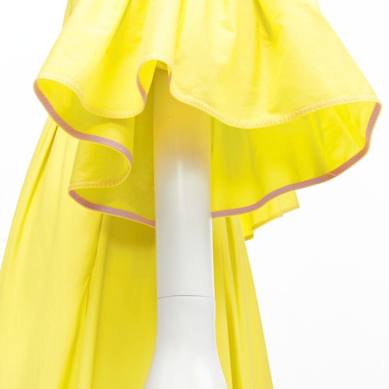 ROKSANDA ROKSANDA sunshine yellow cotton origami pleat flared sleeves A-line dress UK6 XS Size XS / US 0-2 / IT 36-38 - 8 Thumbnail