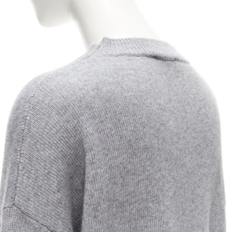 Ermanno Scervino ERMANNO SCERVINO grey pullover metallic floral print IT40 S Size S / US 4 / IT 40 - 8 Thumbnail