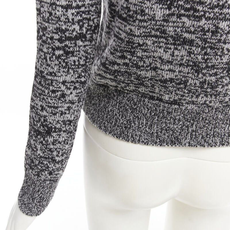 Dior CHRISTIAN DIOR 100% cashmere melange grey dragon illustration sweater FR34 XS Size XS / US 0-2 / IT 36-38 - 8 Thumbnail