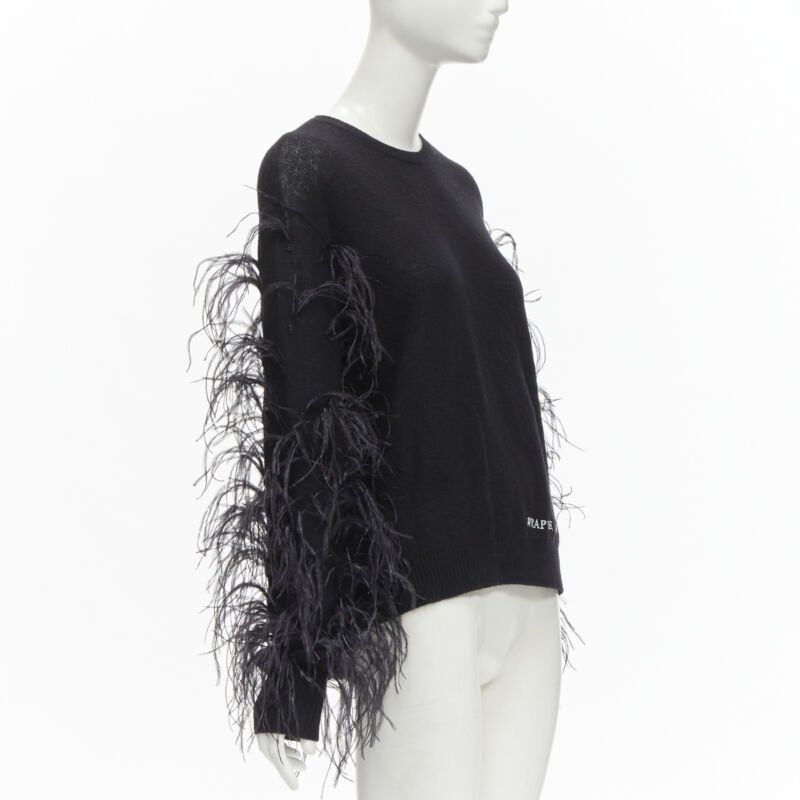 Valentino VALENTINO UNDERCOVER wool cashmere feather Wrap Me Free Me See Me sweater XS Size S / US 4 / IT 40 - 3 Thumbnail