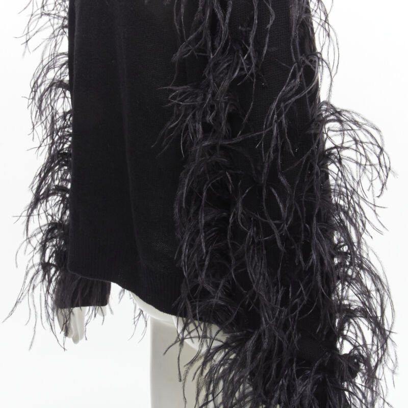 Valentino VALENTINO UNDERCOVER wool cashmere feather Wrap Me Free Me See Me sweater XS Size S / US 4 / IT 40 - 7 Thumbnail