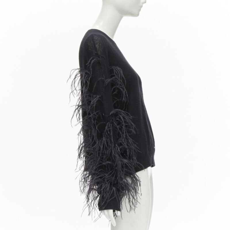 Valentino VALENTINO UNDERCOVER wool cashmere feather Wrap Me Free Me See Me sweater XS Size S / US 4 / IT 40 - 4 Thumbnail