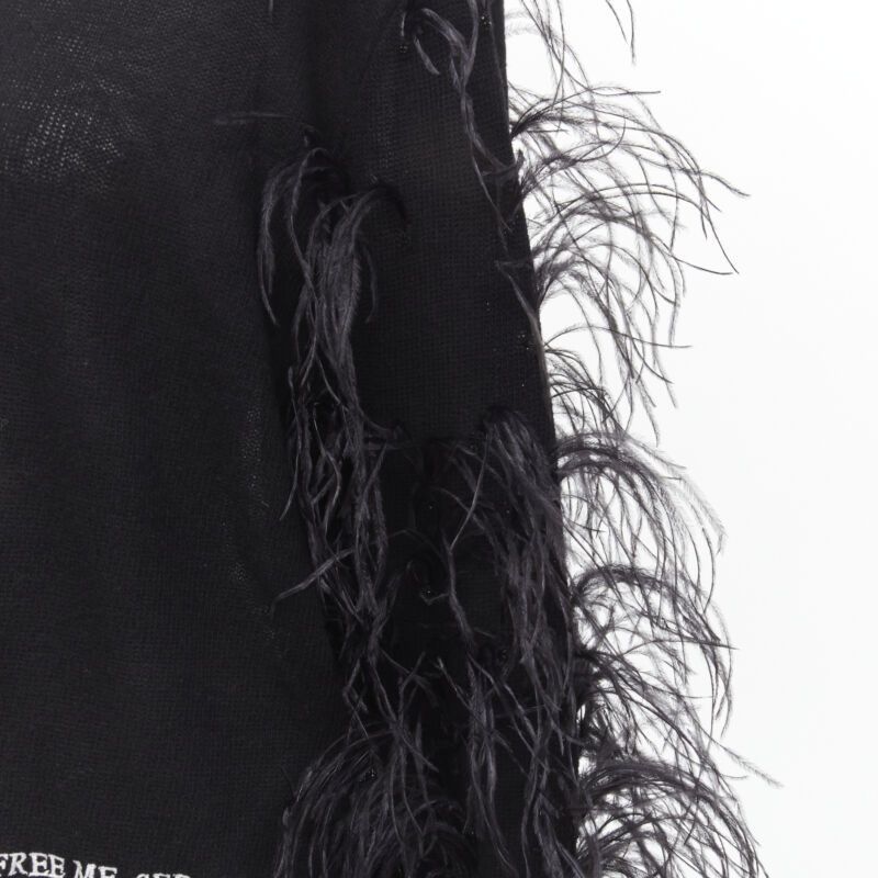 Valentino VALENTINO UNDERCOVER wool cashmere feather Wrap Me Free Me See Me sweater XS Size S / US 4 / IT 40 - 8 Thumbnail