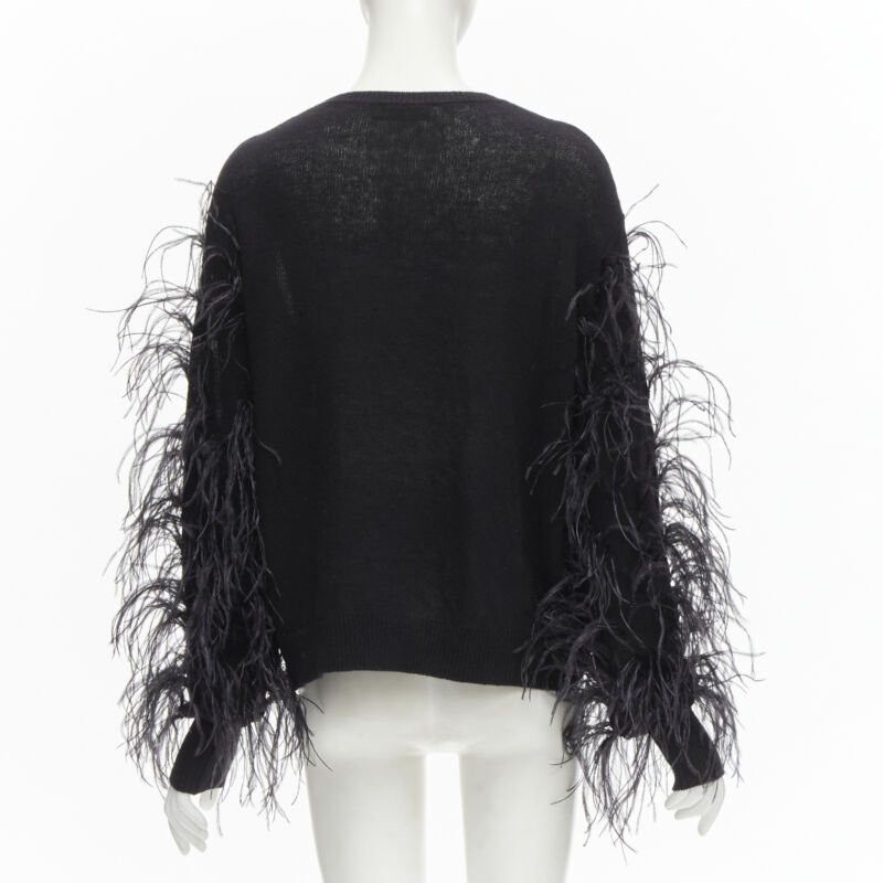 Valentino VALENTINO UNDERCOVER wool cashmere feather Wrap Me Free Me See Me sweater XS Size S / US 4 / IT 40 - 5 Thumbnail