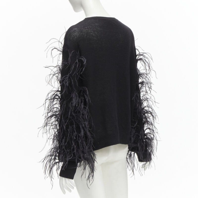 Valentino VALENTINO UNDERCOVER wool cashmere feather Wrap Me Free Me See Me sweater XS Size S / US 4 / IT 40 - 6 Thumbnail