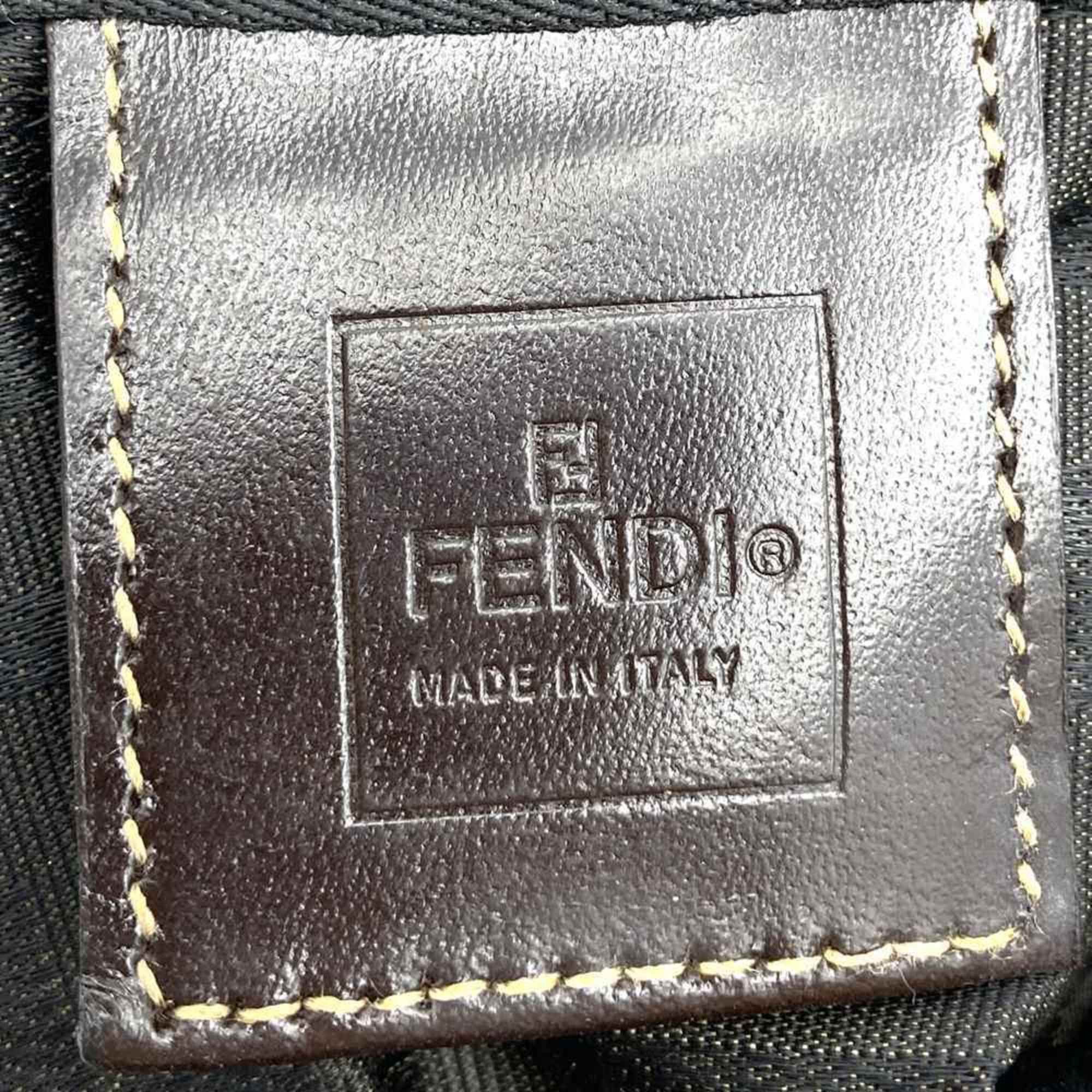 Fendi FENDI Zucca Boston bag in brown nylon for men and women Size ONE SIZE - 9 Thumbnail