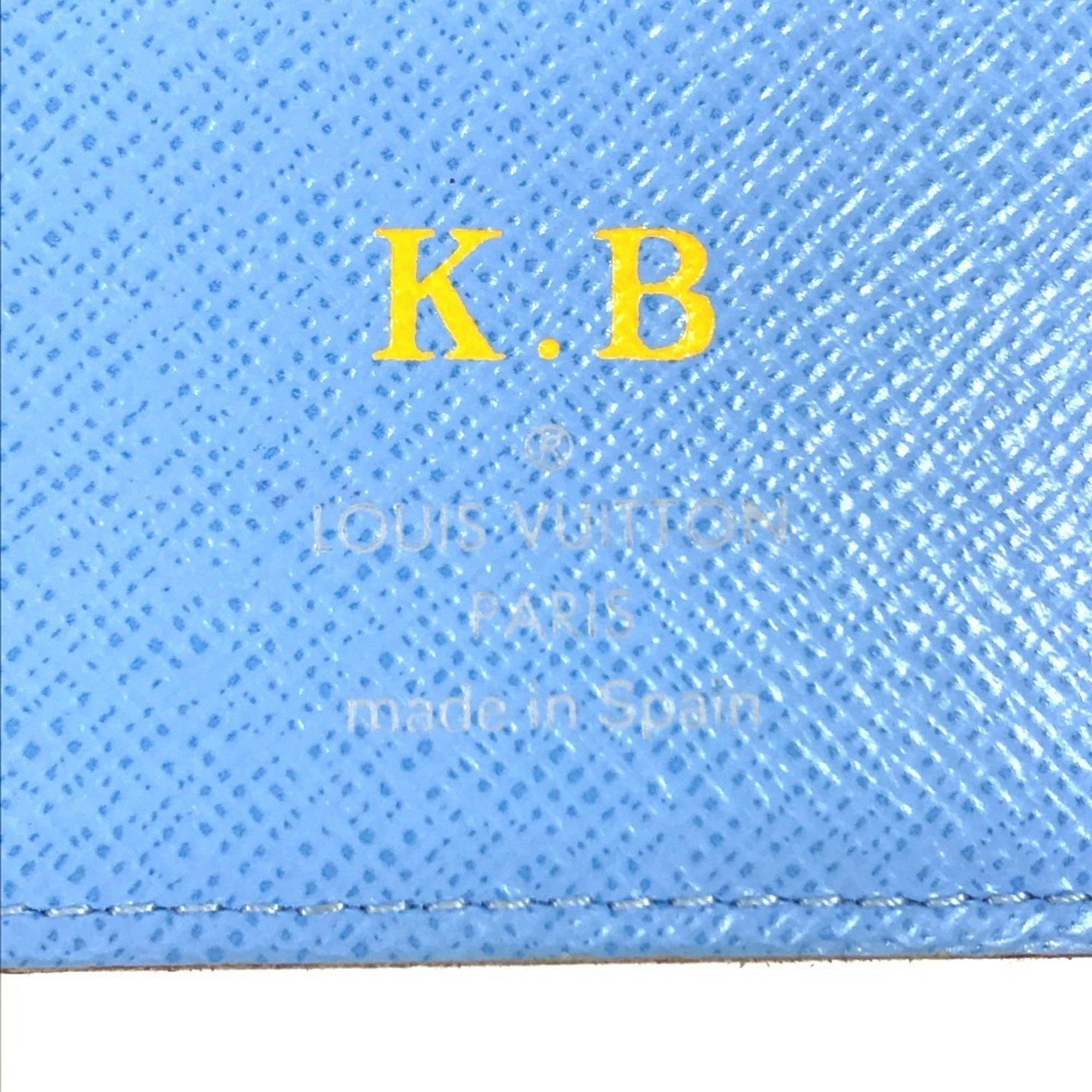Louis Vuitton LOUIS VUITTON M93749 Monogram Multicolore Portefeuille Ansolite Bifold Long Wallet in Canvas, Women's, Raisin Blue Size ONE SIZE - 9 Thumbnail