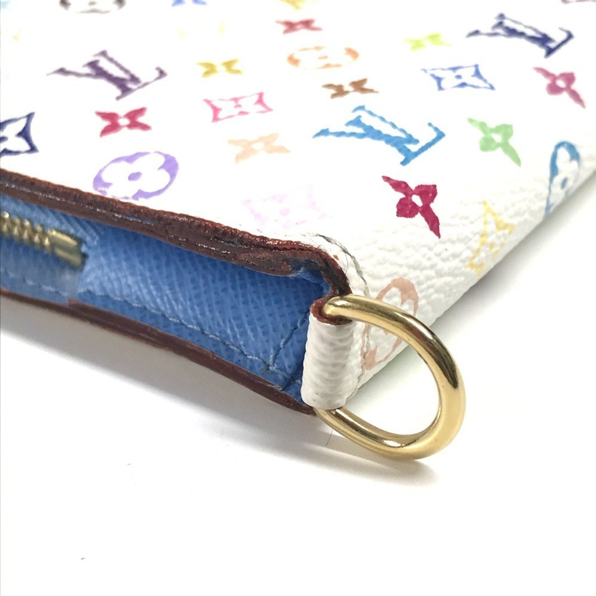 Louis Vuitton LOUIS VUITTON M93749 Monogram Multicolore Portefeuille Ansolite Bifold Long Wallet in Canvas, Women's, Raisin Blue Size ONE SIZE - 6 Thumbnail