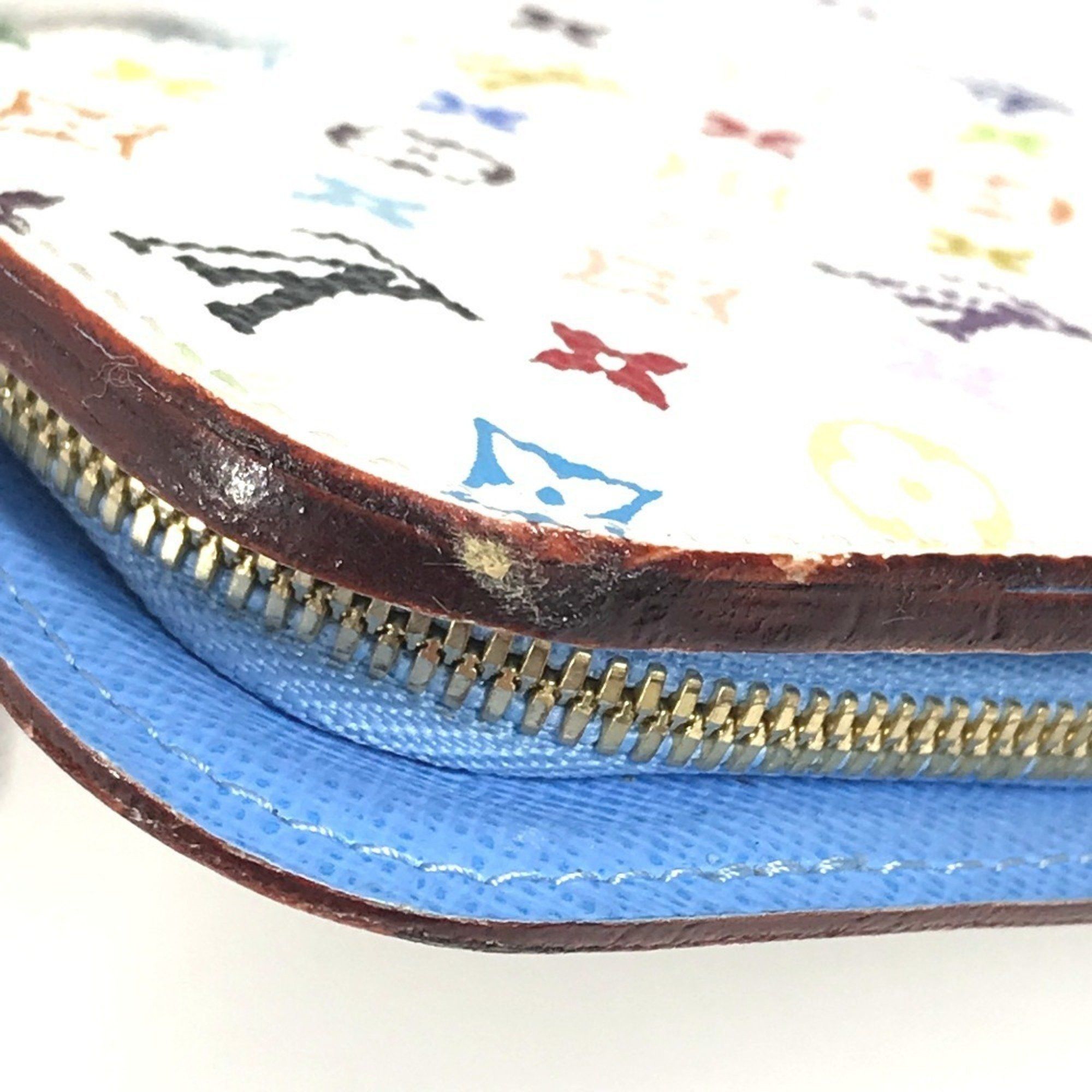 Louis Vuitton LOUIS VUITTON M93749 Monogram Multicolore Portefeuille Ansolite Bifold Long Wallet in Canvas, Women's, Raisin Blue Size ONE SIZE - 16 Thumbnail