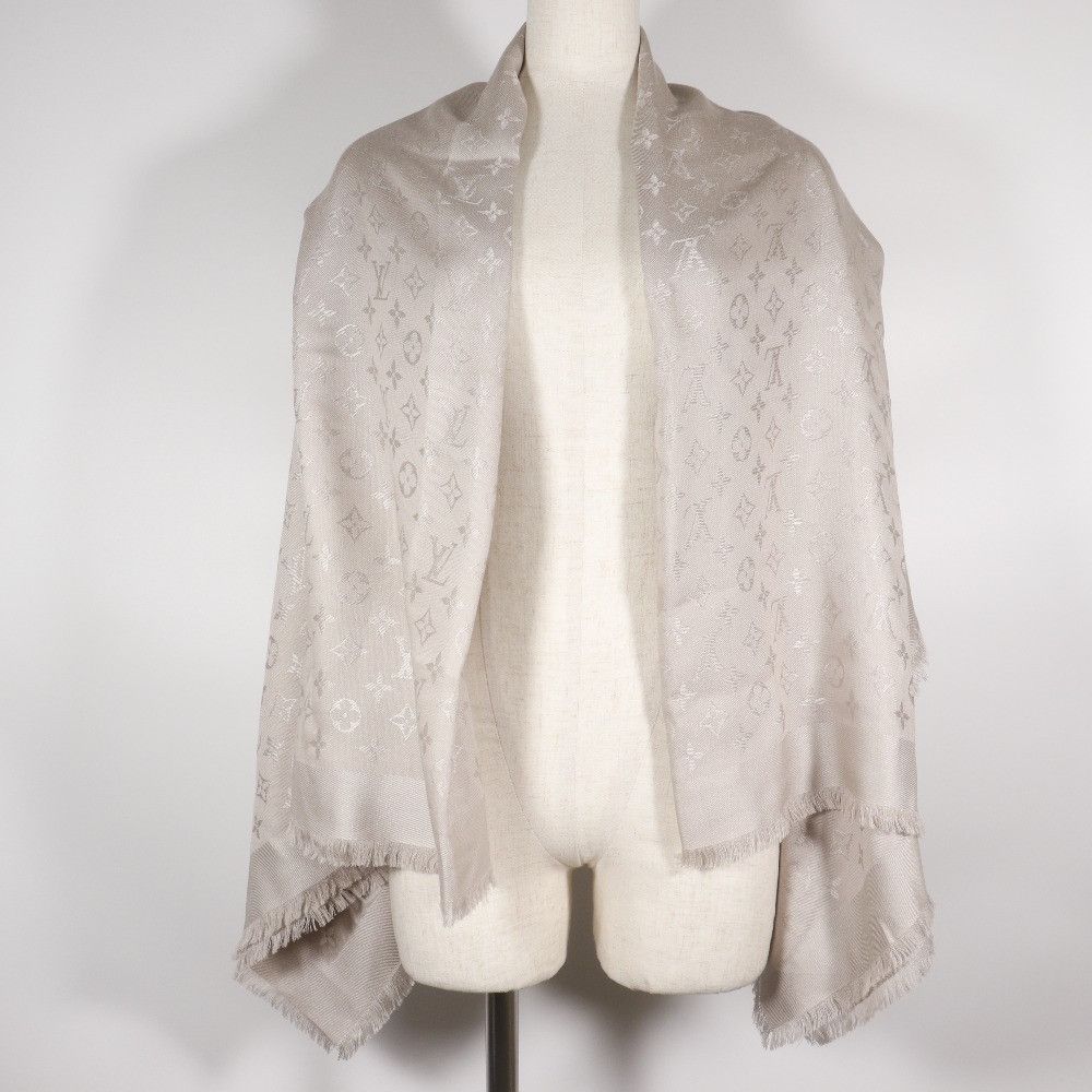 Louis Vuitton Louis Vuitton Louis Vuitton Monogram Silk Stole Others Shawl M71336 DUTY FREE for USA Size ONE SIZE - 15 Thumbnail