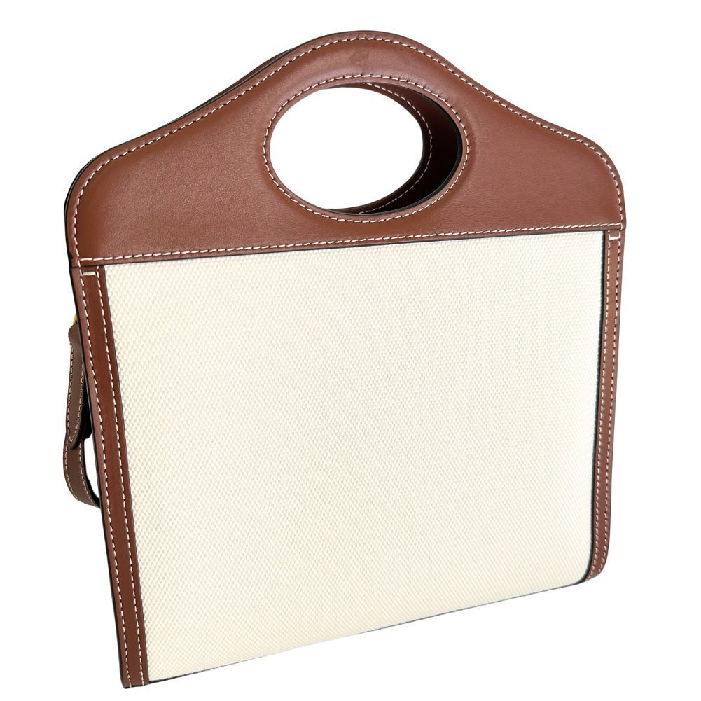 Burberry Burberry Burberry Pocket Bag Canvas Calf 2way Bag Canvas Handbag DUTY FREE for USA Size ONE SIZE - 5 Thumbnail