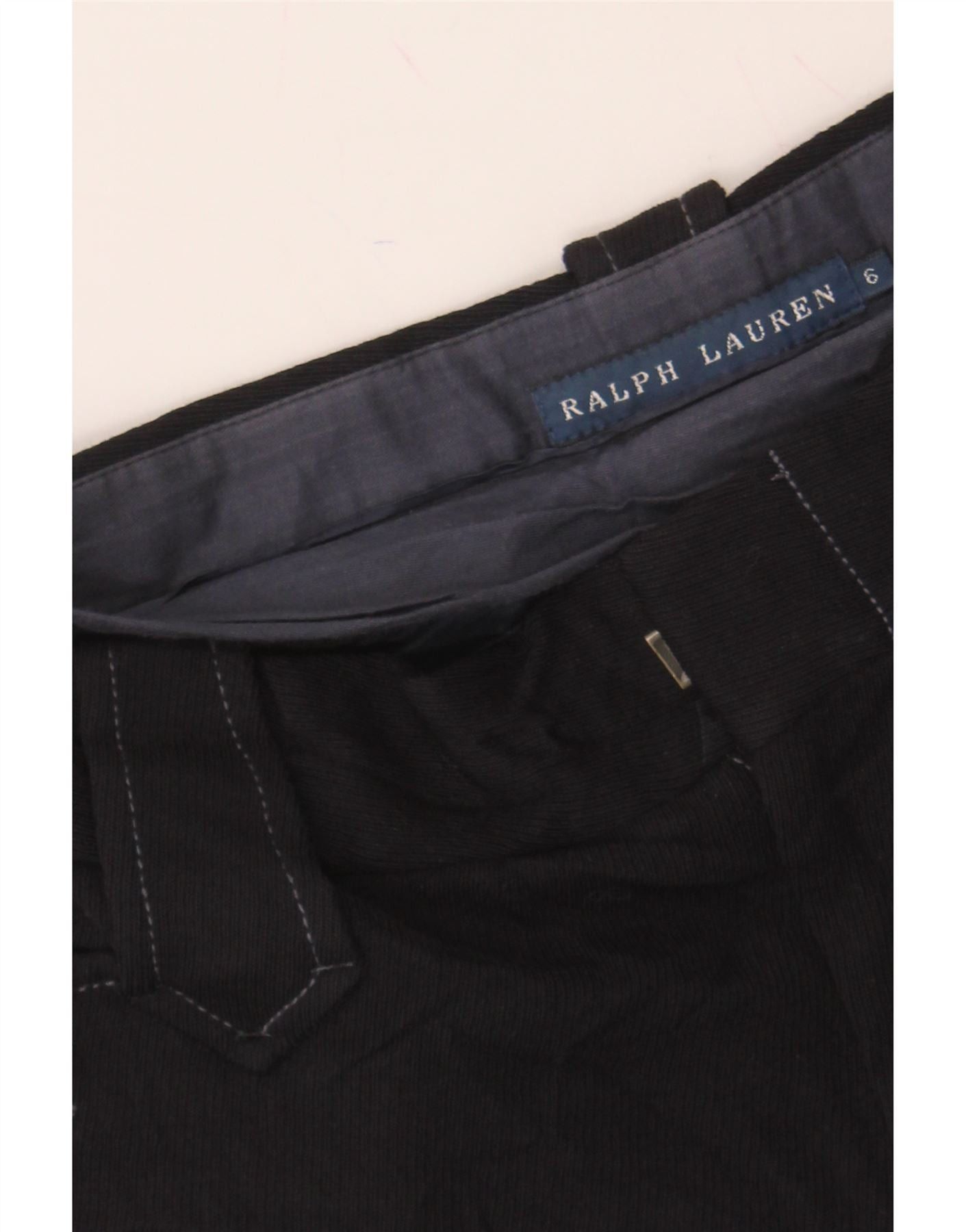 Ralph Lauren Womens Straight Casual Trousers US 6 Medium W30 L32 Navy Blu Size 26" / US 2 / IT 38 - 3 Thumbnail