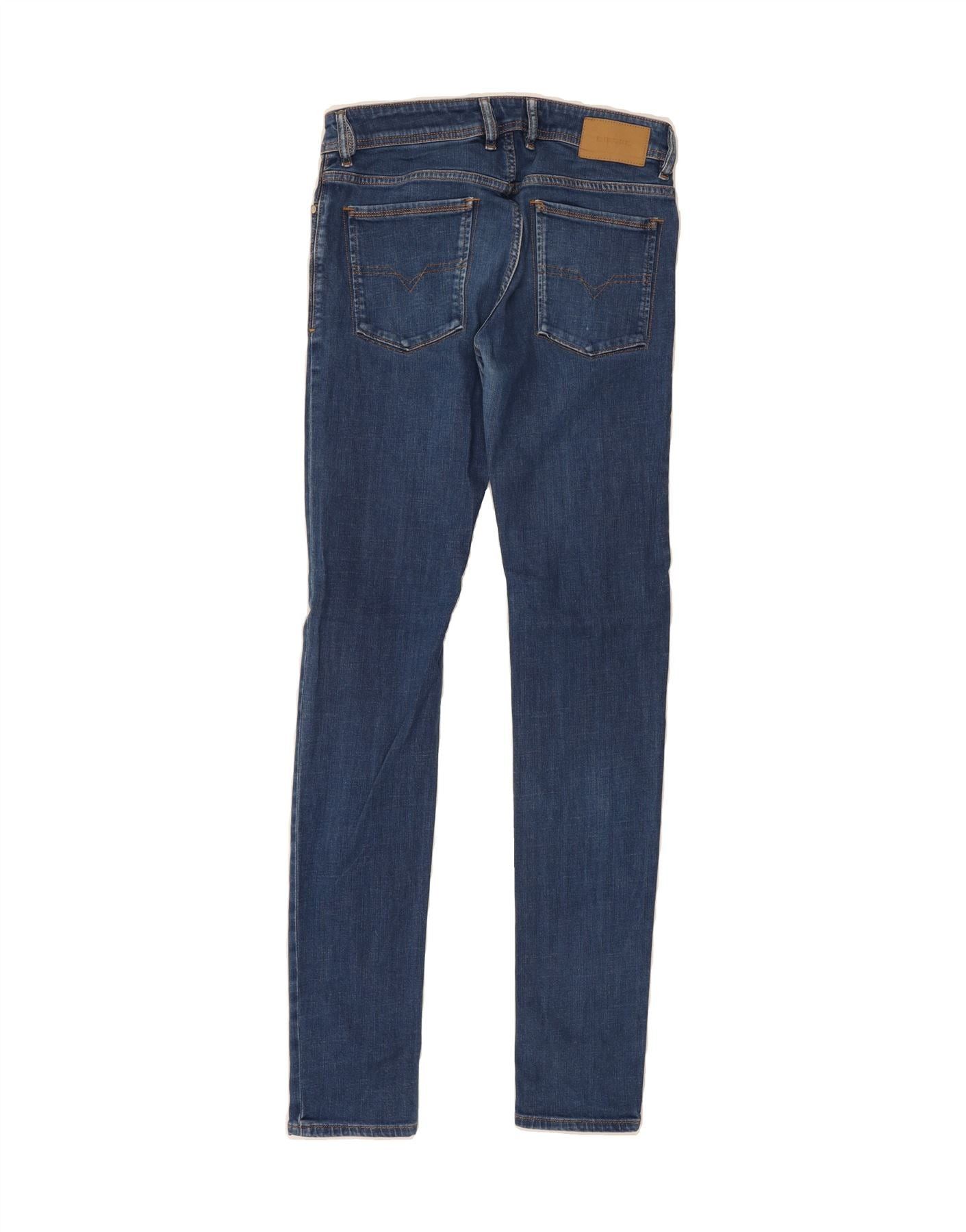 Diesel Womens Sleenker Slim Skinny Jeans W31 L34 Blue Cotton Size 42" / US 20 - 2 Thumbnail