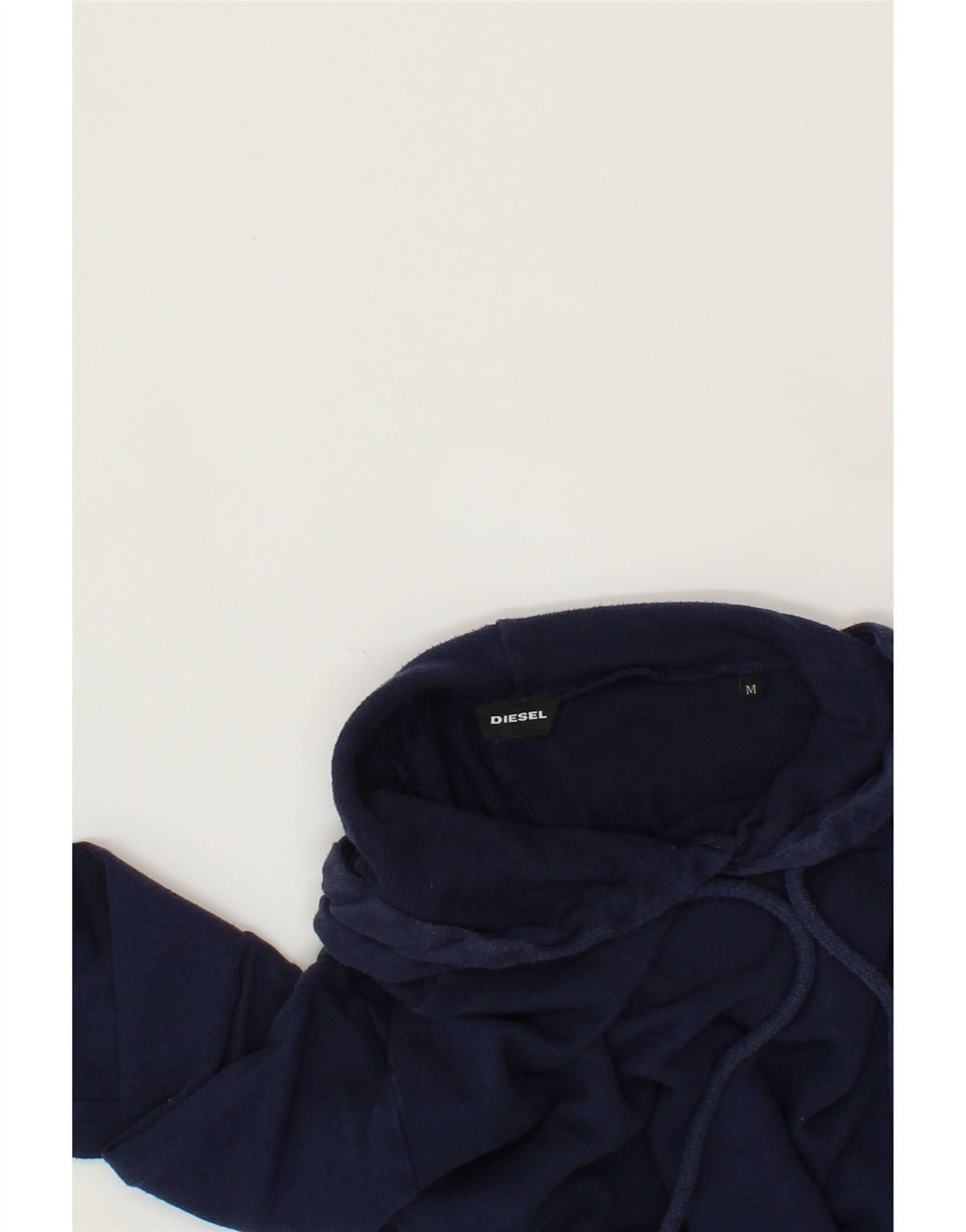 Diesel Womens Hoodie Jumper UK 14 Medium Navy Blue Cotton Size M / US 6-8 / IT 42-44 - 3 Thumbnail