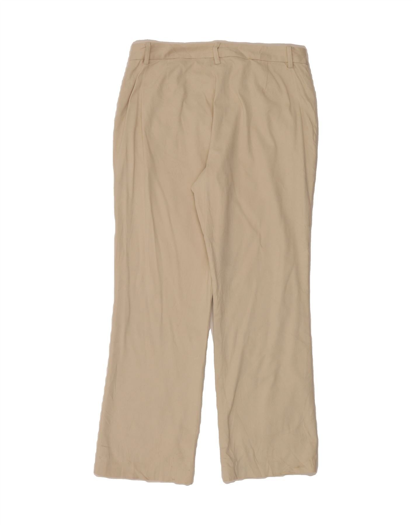 Ralph Lauren Womens Petite Chino Trousers US 12 Large W32 L28 Beige Size 30" / US 8 / IT 44 - 2 Thumbnail