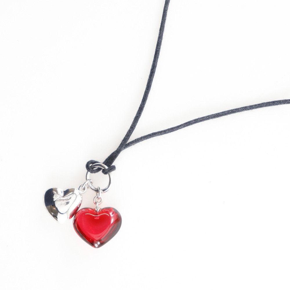 Other Other Baccarat Double Heart Silver 925 Choker Metal Necklace DUTY FREE for USA Size ONE SIZE - 3 Thumbnail