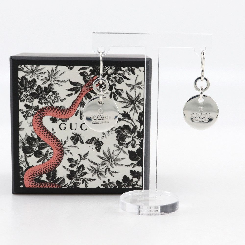Gucci Gucci Gucci Trademark Logo Silver 925 Earrings Metal Earrings DUTY FREE for USA Size ONE SIZE - 7 Thumbnail
