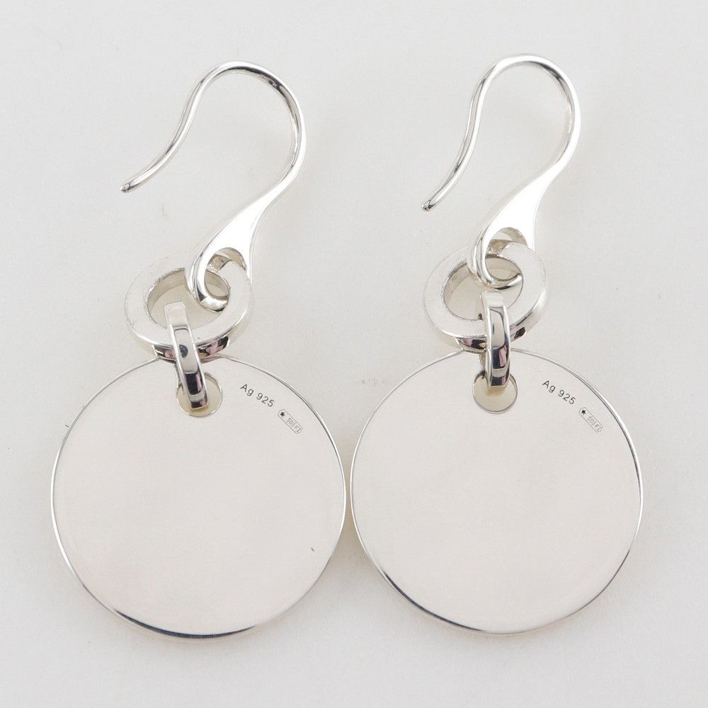 Gucci Gucci Gucci Trademark Logo Silver 925 Earrings Metal Earrings DUTY FREE for USA Size ONE SIZE - 4 Thumbnail