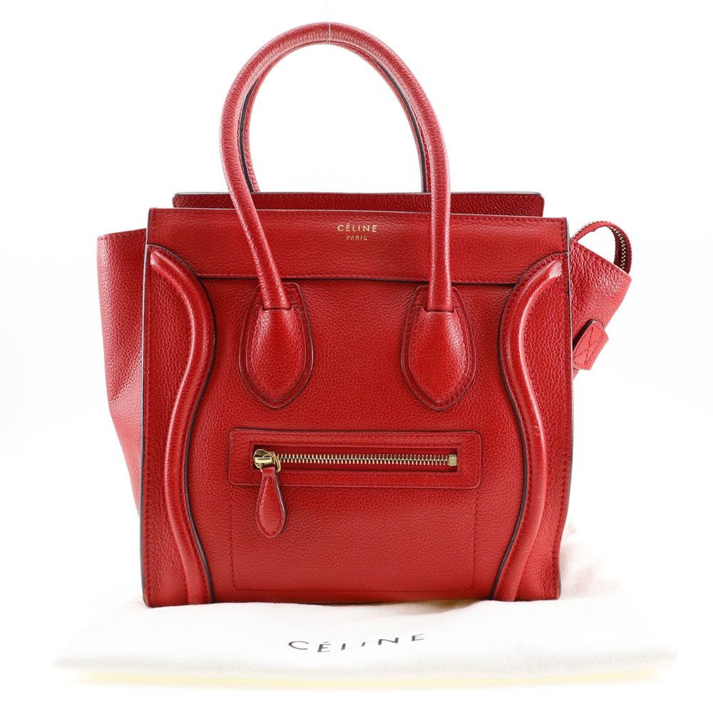 Celine Celine Celine Luggage Micro Shopper Leather Handbag Leather Handbag DUTY FREE for USA Size ONE SIZE - 17 Thumbnail