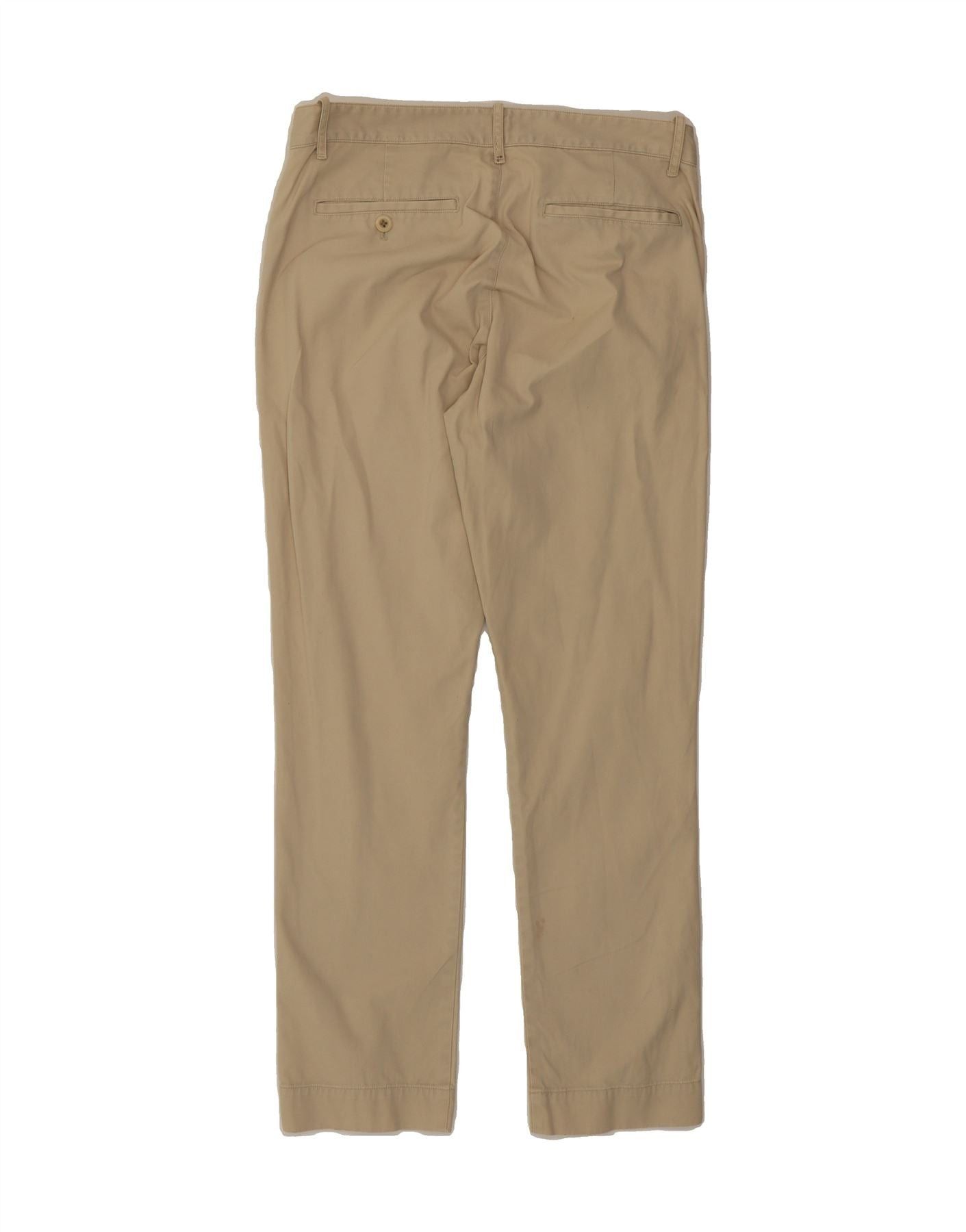 Ralph Lauren Womens Slim Chino Trousers US 6 Medium W30 L28 Beige Cotton Size 26" / US 2 / IT 38 - 2 Thumbnail