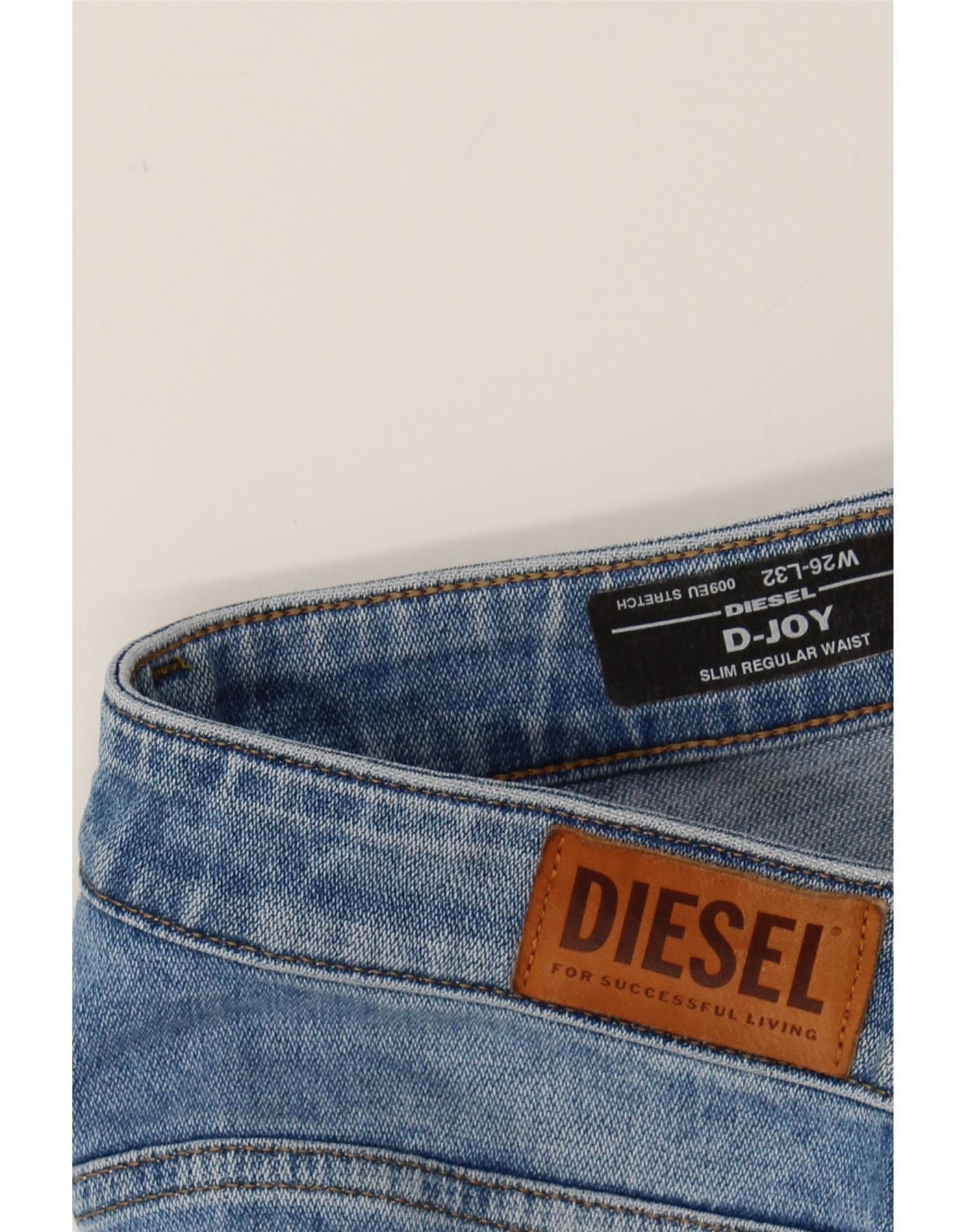 Diesel Womens D-Joy Regular Slim Jeans W26 L29 Blue Cotton Size 42" / US 20 - 4 Thumbnail