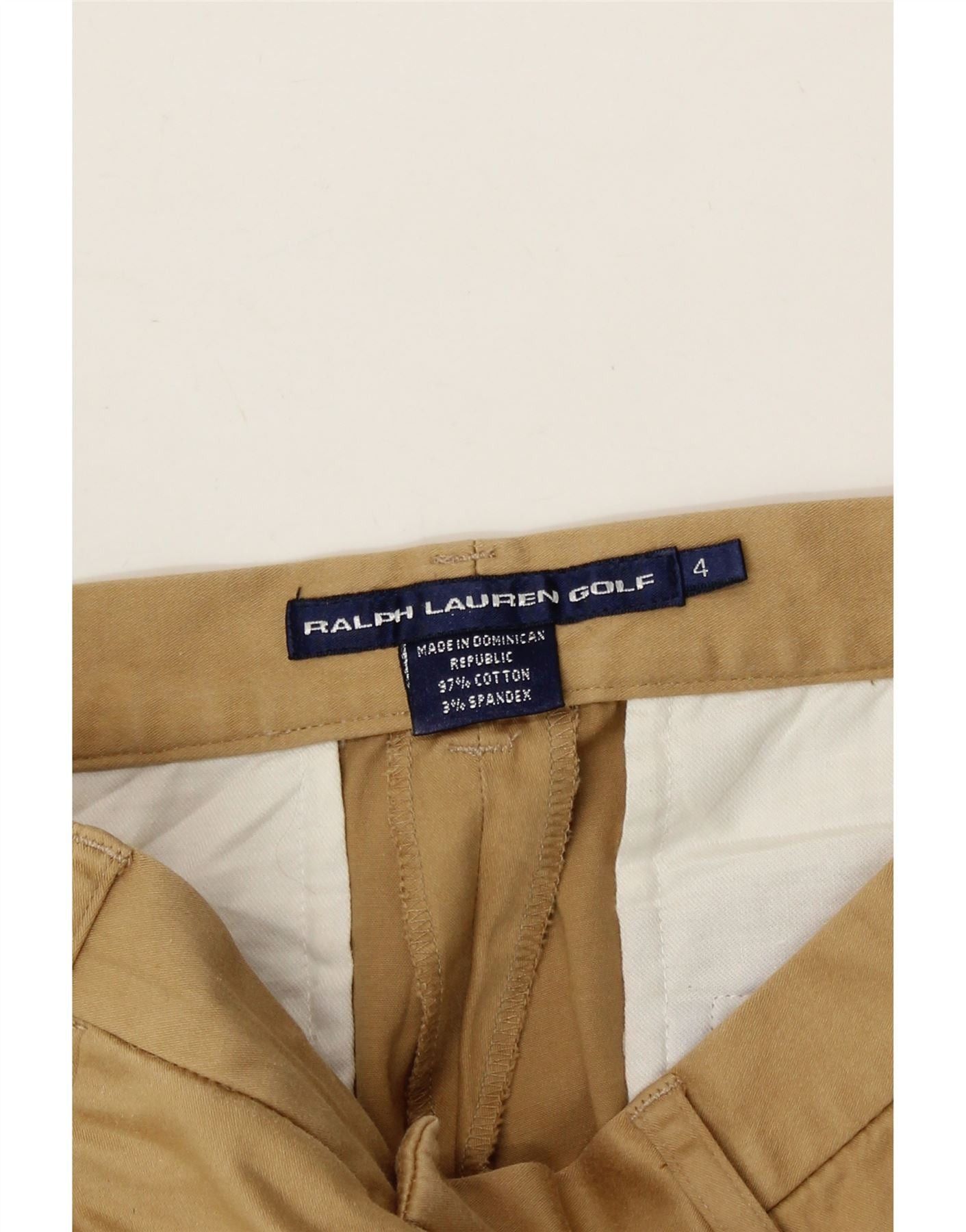 Ralph Lauren Womens High Waist Casual Trousers US 4 Small W28 L30 Beige Size 25" / US 0 / IT 36 - 3 Thumbnail