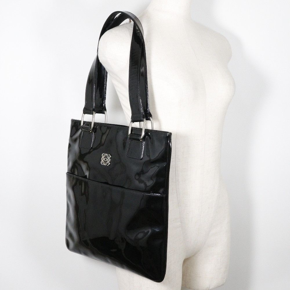 Loewe Loewe Loewe Anagram Enamel 2way Tote Bag Enamel Tote Bag DUTY FREE for USA Size ONE SIZE - 8 Thumbnail