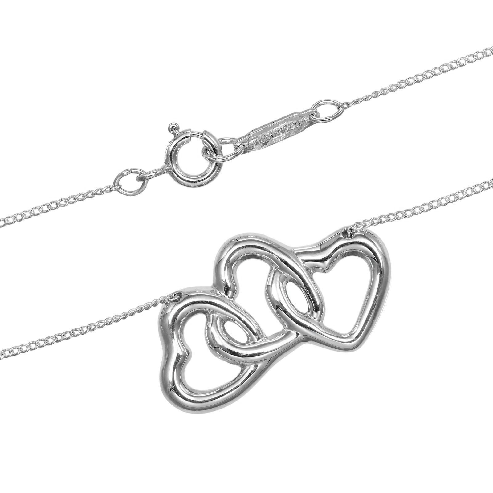 Tiffany & Co. Tiffany & Co. Tiffany&Co. Triple Heart Silver 925 Necklace Metal Necklace DUTY FREE for USA Size ONE SIZE - 5 Thumbnail