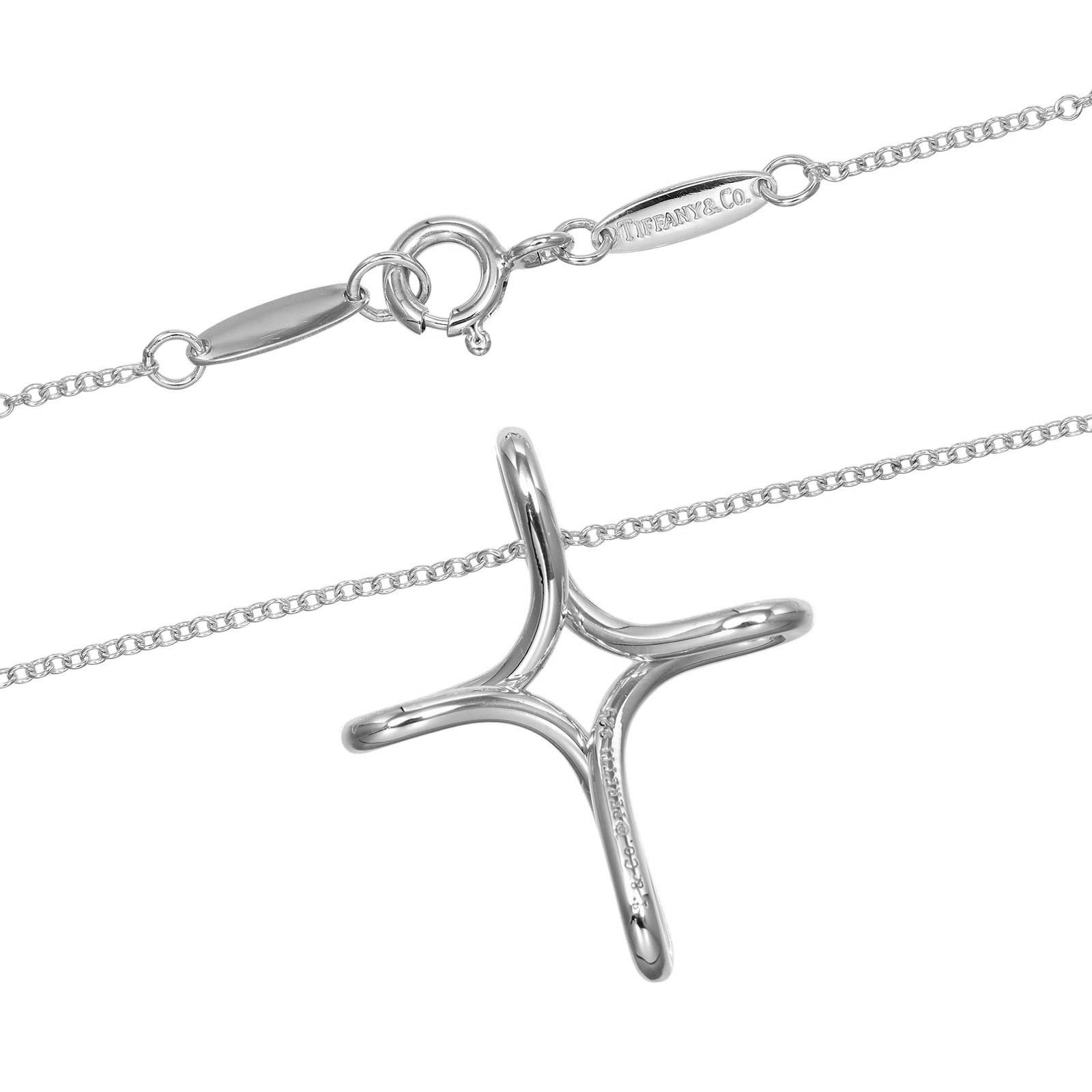 Tiffany & Co. Tiffany & Co. Tiffany&Co. Open Cross Silver 925 Necklace Metal Necklace DUTY FREE for USA Size ONE SIZE - 6 Thumbnail