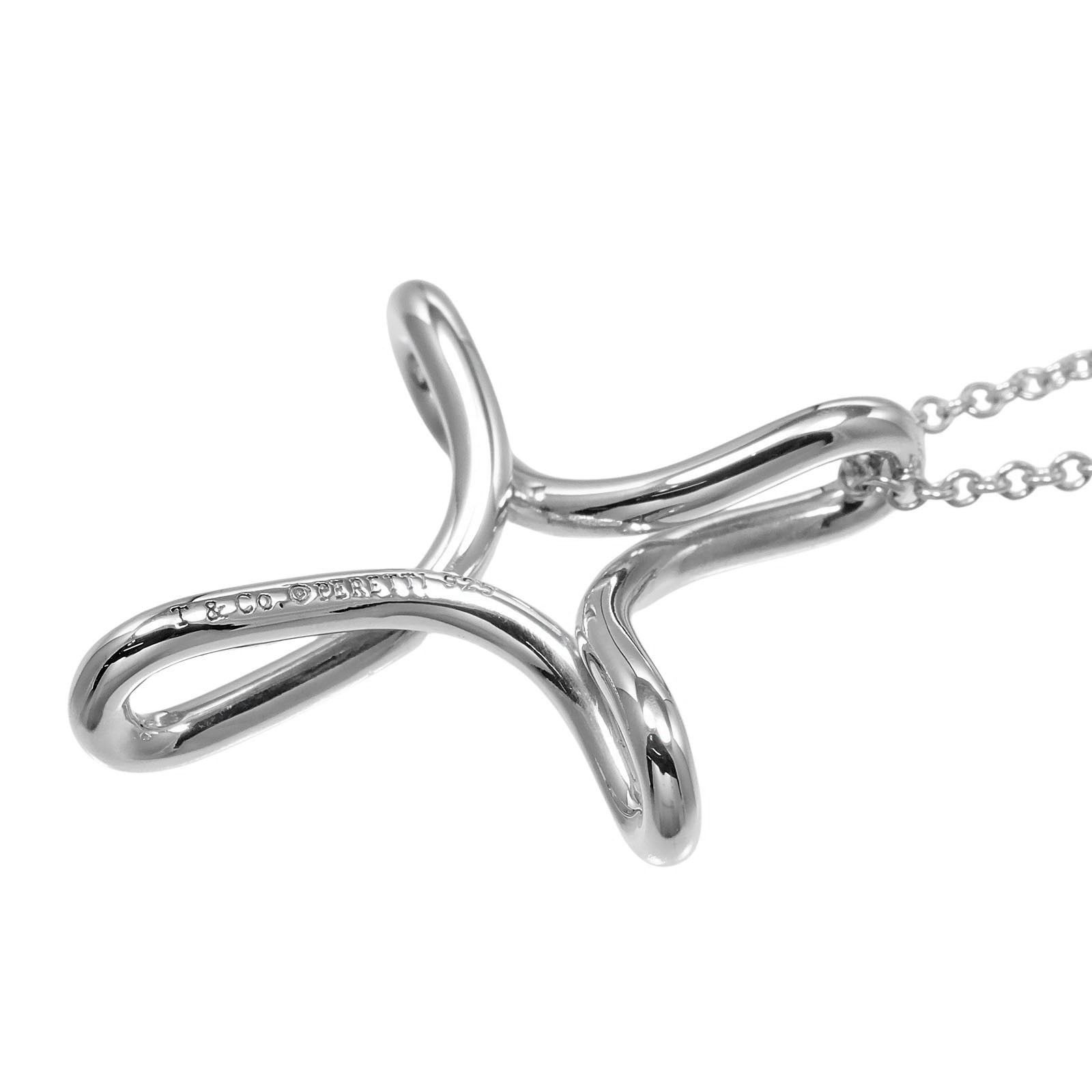 Tiffany & Co. Tiffany & Co. Tiffany&Co. Open Cross Silver 925 Necklace Metal Necklace DUTY FREE for USA Size ONE SIZE - 4 Thumbnail