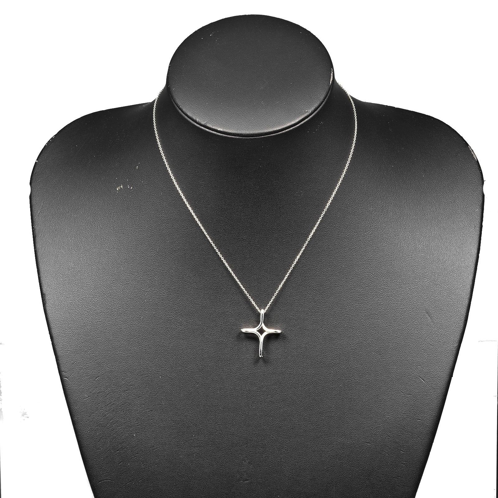 Tiffany & Co. Tiffany & Co. Tiffany&Co. Open Cross Silver 925 Necklace Metal Necklace DUTY FREE for USA Size ONE SIZE - 2 Thumbnail