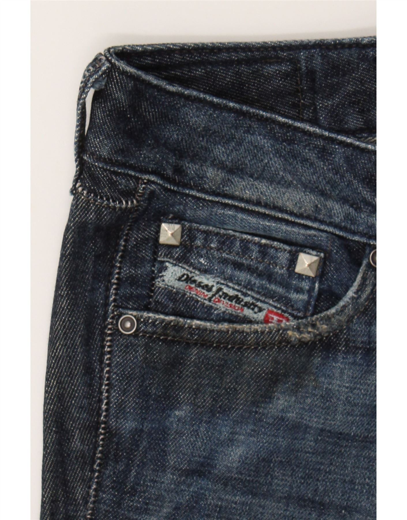 Diesel Womens Cuddy Slim Jeans W27 L32 Blue Cotton Size 42" / US 20 - 4 Thumbnail