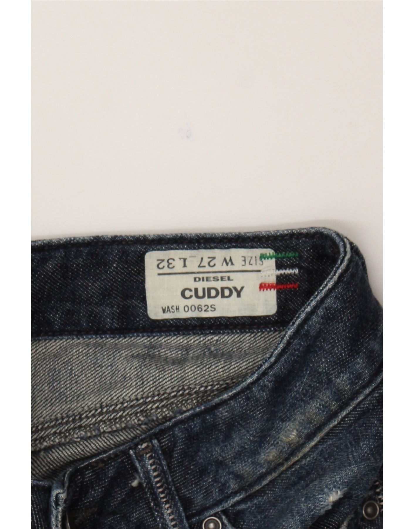 Diesel Womens Cuddy Slim Jeans W27 L32 Blue Cotton Size 42" / US 20 - 3 Thumbnail