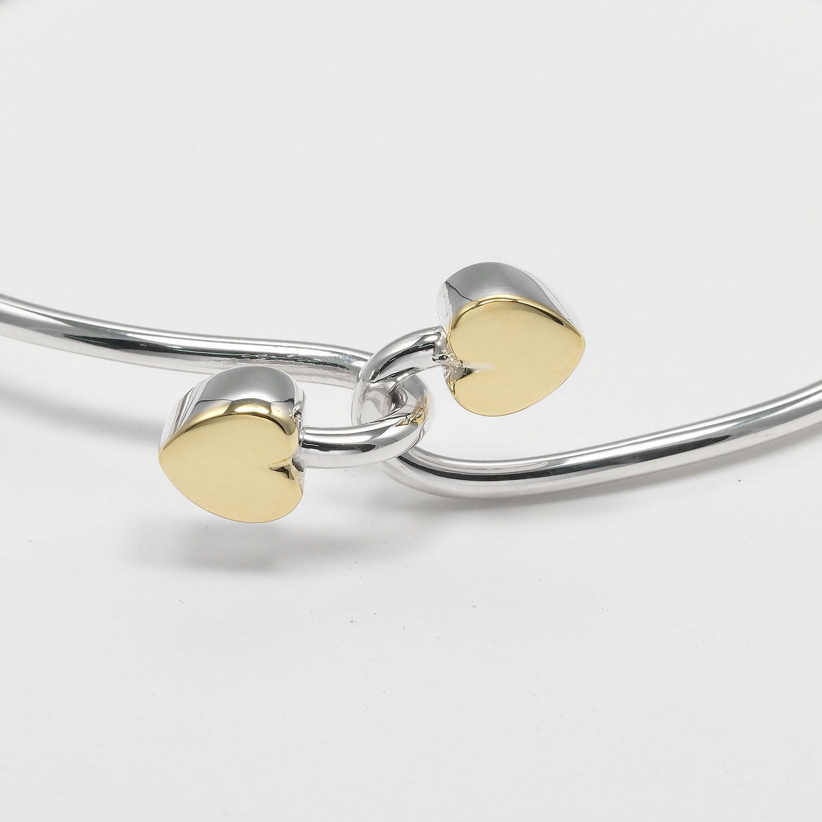 Tiffany & Co. Tiffany & Co. Tiffany & Co. Double Heart Silver 925 Au750 Bracelet Metal Bracelet DUTY FREE for USA Size ONE SIZE - 5 Thumbnail