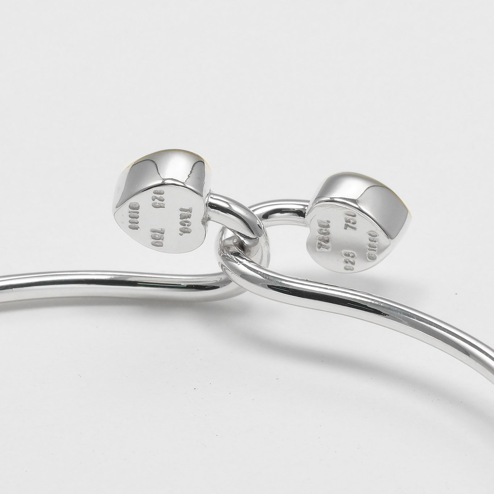 Tiffany & Co. Tiffany & Co. Tiffany & Co. Double Heart Silver 925 Au750 Bracelet Metal Bracelet DUTY FREE for USA Size ONE SIZE - 4 Thumbnail