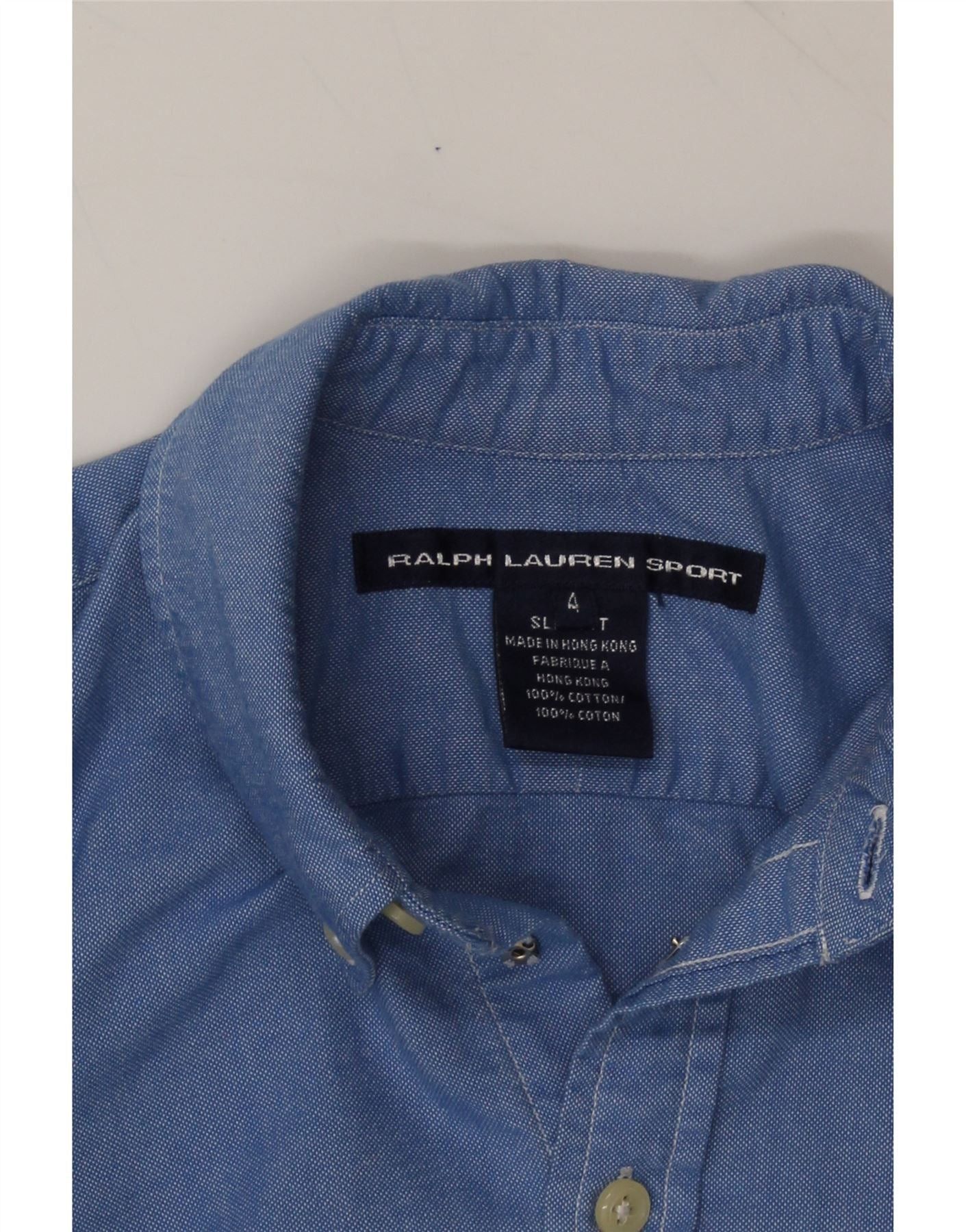Ralph Lauren Womens Longline Shirt US 4 Small Blue Cotton Size XS / US 0-2 / IT 36-38 - 4 Thumbnail