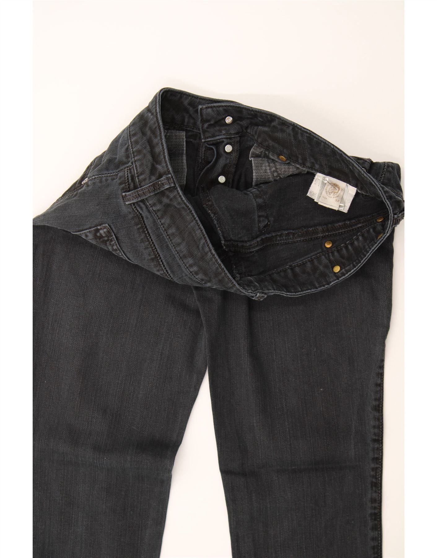 Diesel Womens Slim Jeans W32 L28 Black Cotton Size 24" / US 00 / IT 34 - 3 Thumbnail