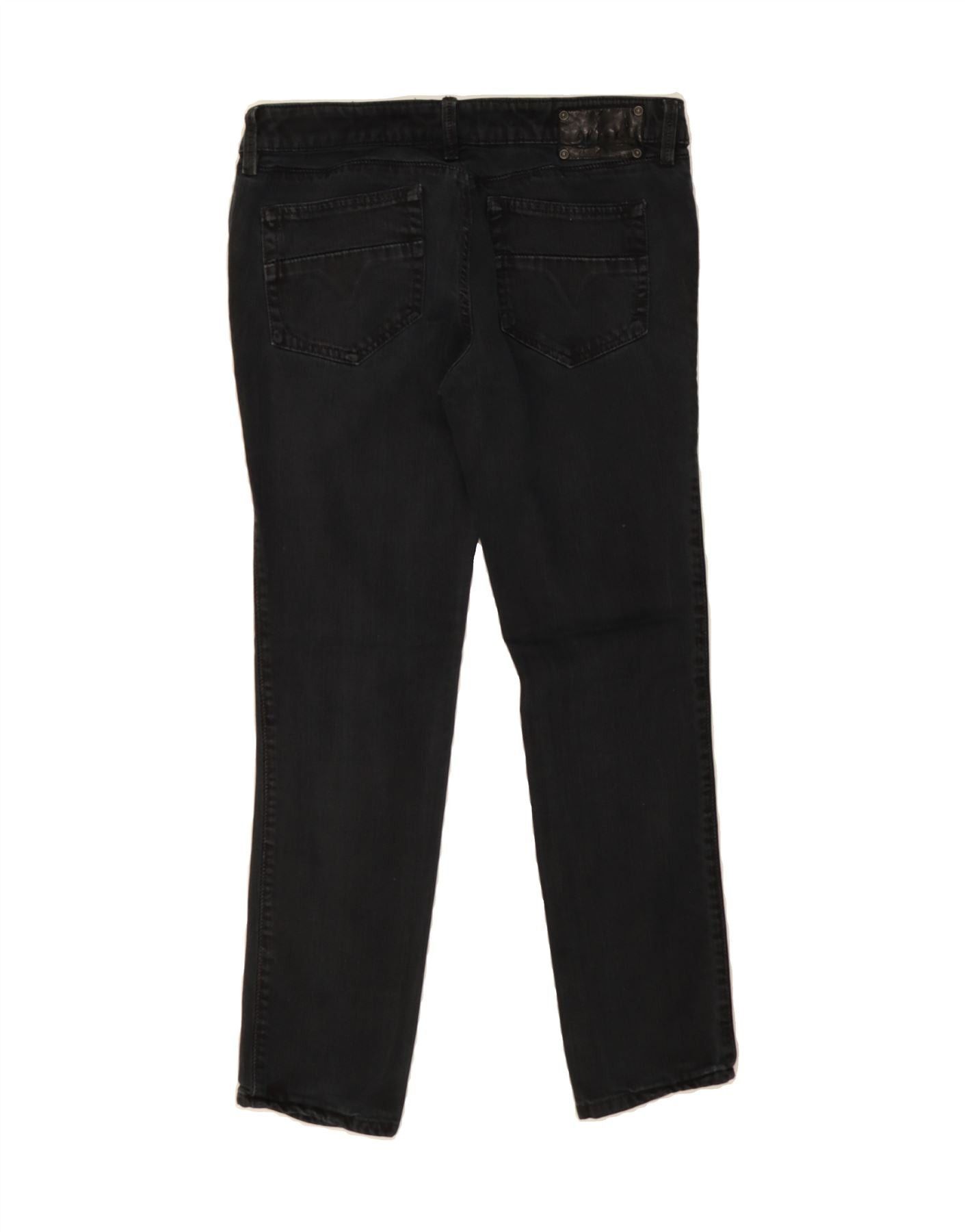 Diesel Womens Slim Jeans W32 L28 Black Cotton Size 24" / US 00 / IT 34 - 2 Thumbnail