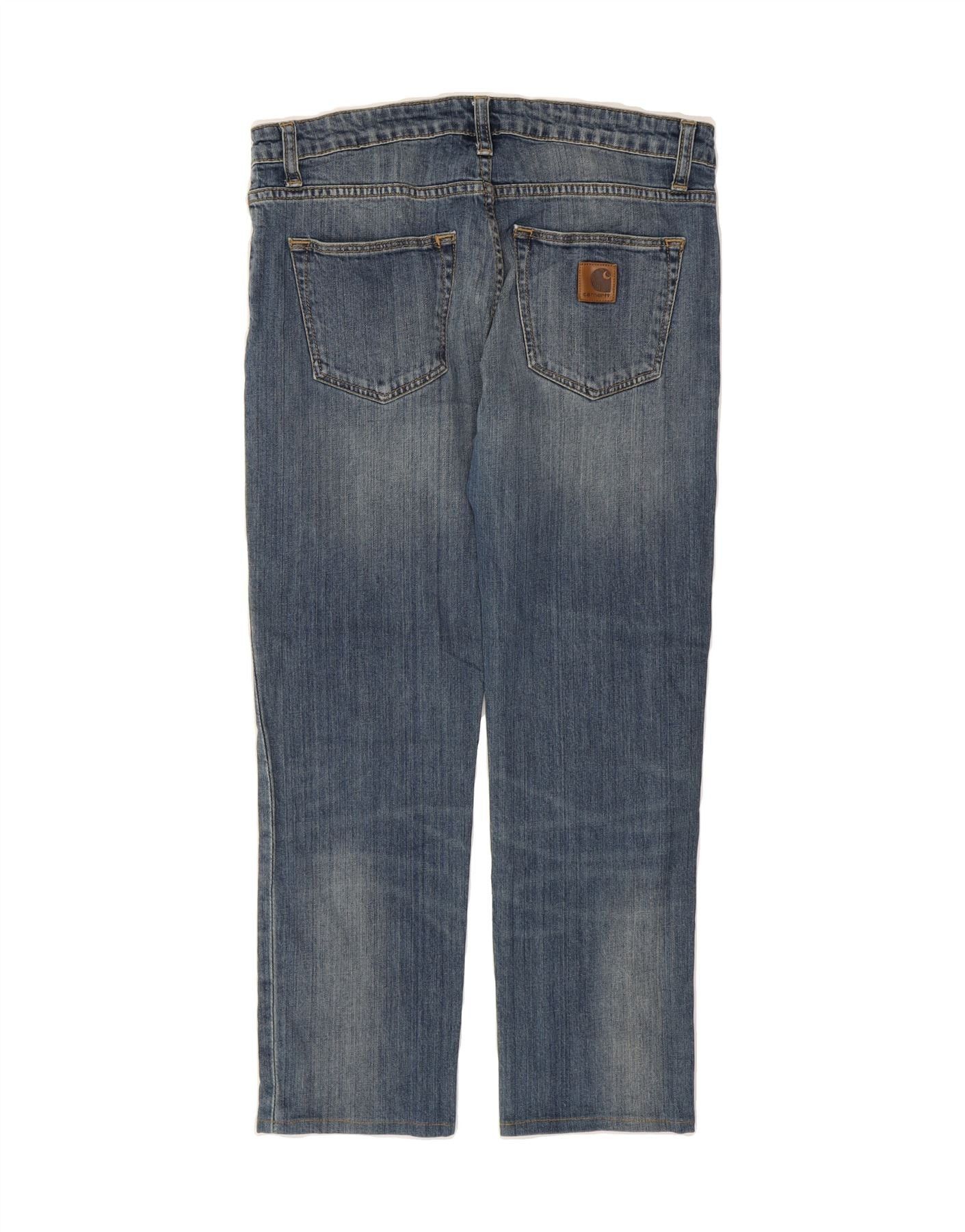 Carhartt Womens Straight Jeans W27 L25 Blue Cotton Size 42" / US 20 - 2 Thumbnail