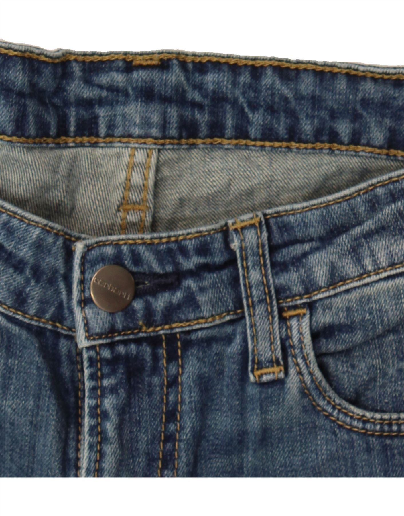 Carhartt Womens Straight Jeans W27 L25 Blue Cotton Size 42" / US 20 - 4 Thumbnail